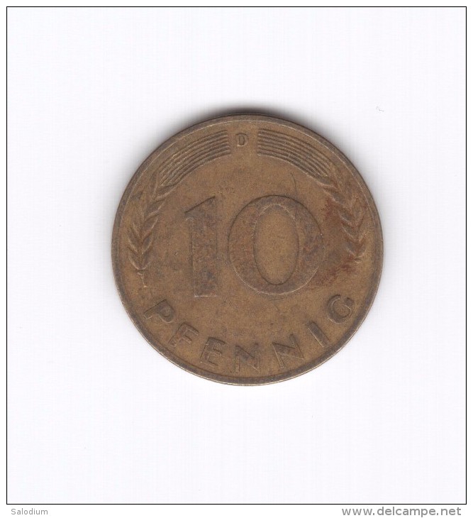 10 PFENNIG 1950 D (Id-099) - 10 Pfennig