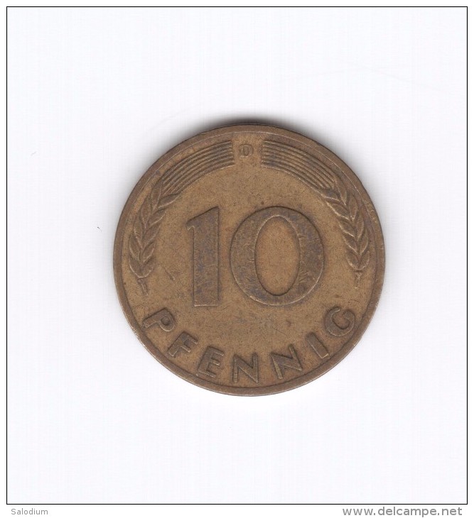 10 PFENNIG 1950 D (Id-102) - 10 Pfennig