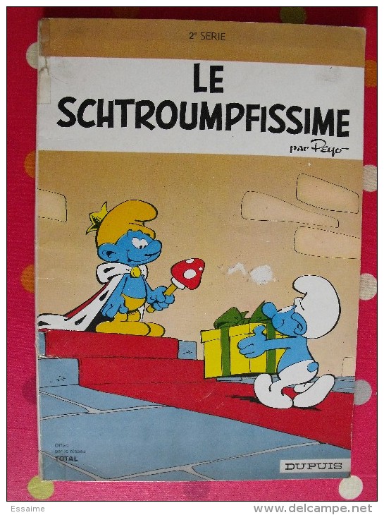 Schtroumpfs. Le Schtroumpfissime. Dupuis 1972. Pub Total - Schtroumpfs, Les - Los Pitufos