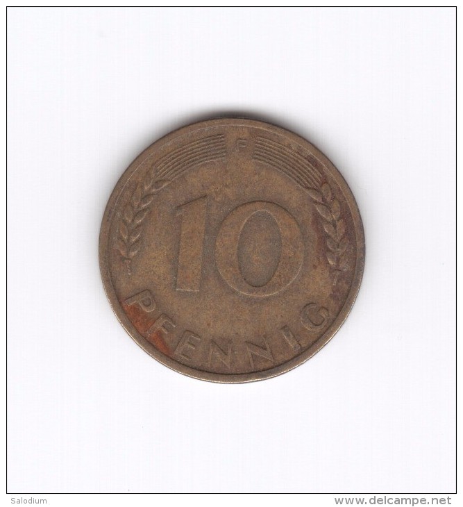 10 PFENNIG 1950 F (Id-104) - 10 Pfennig