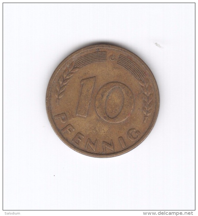 10 PFENNIG 1950 G (Id-106) - 10 Pfennig