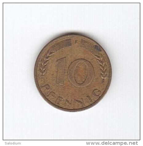10 PFENNIG 1950 F (Id-179) - 10 Pfennig