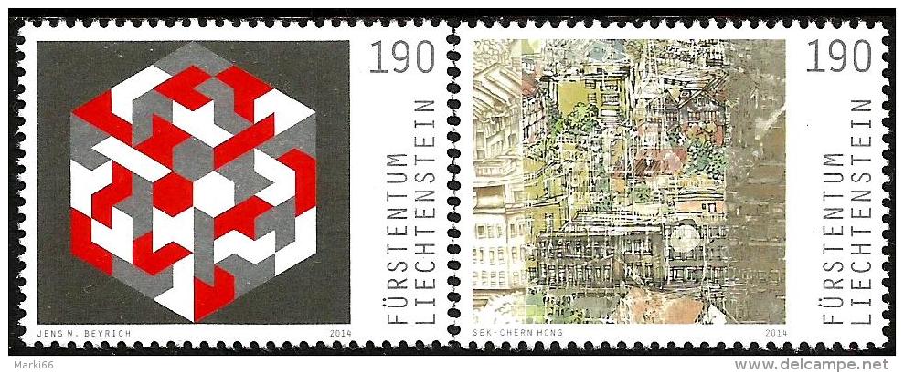 Liechtenstein - 2014 - Joint Issue With Singapore - Contemporary Design - Mint Stamp Set - Unused Stamps