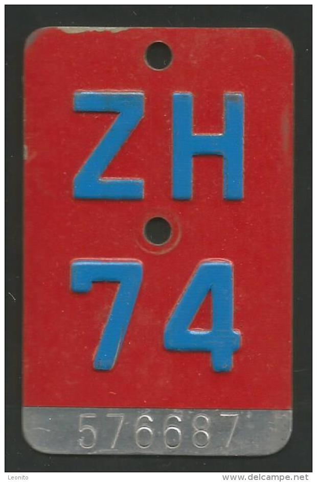 Velonummer Zürich ZH 74 - Placas De Matriculación