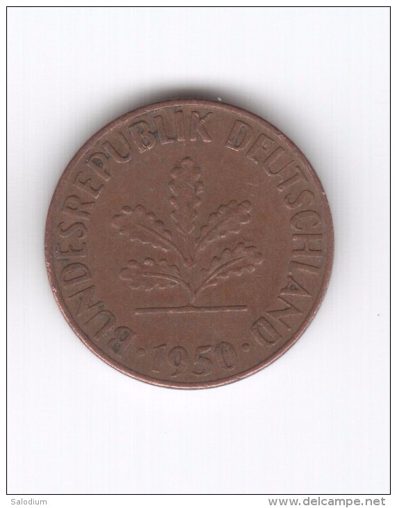 1 PFENNIG 1950 D (Id-267) - 1 Pfennig