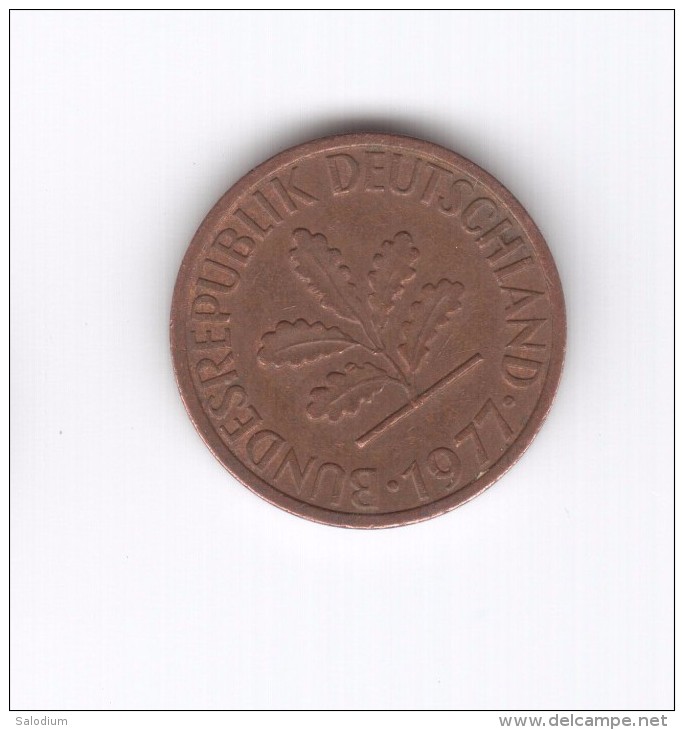 1 PFENNIG 1977 F (Id-274) - 1 Pfennig