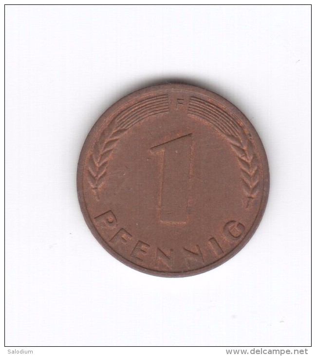 1 PFENNIG 1972 F (Id-498) - 1 Pfennig