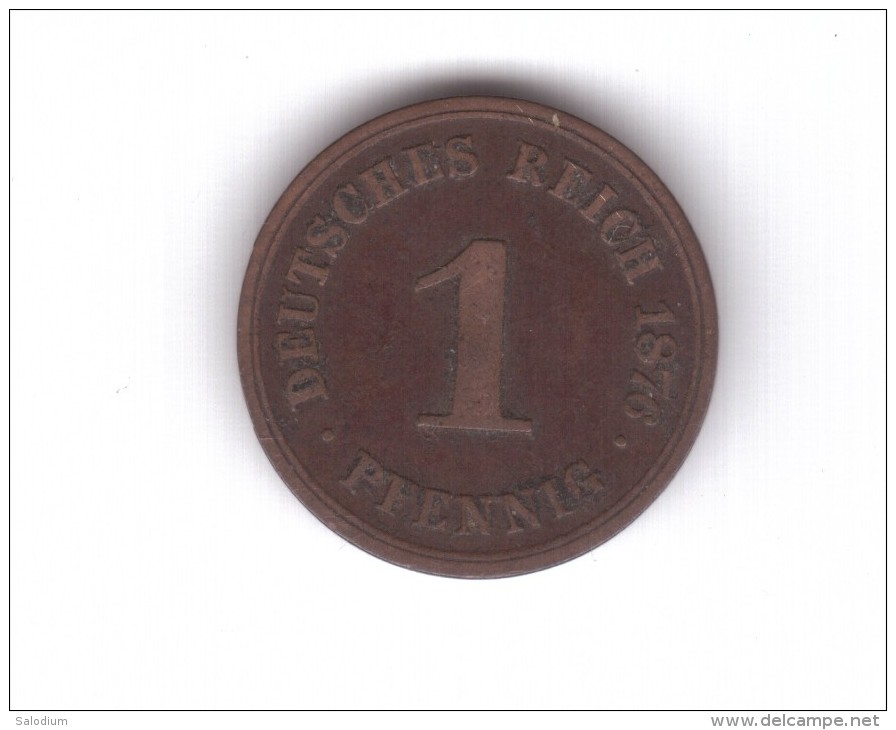 1 PFENNIG 1876 F (Id-552) - 1 Pfennig