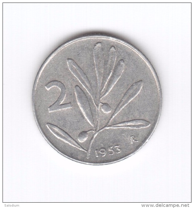 2 Lire 1953 (Id-309) - 2 Liras