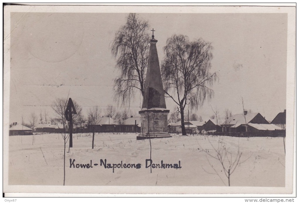 Carte Postale Photo Militaire Allemand KOWEL (Ukraine-Russie) Napoleons Denkmal-Monument De NAPOLEON-2 SCANS - - Ukraine