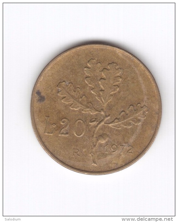 20 Lire 1972 (Id-370) - 20 Liras