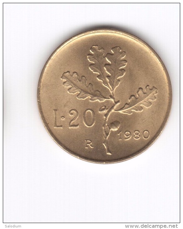 20 Lire 1980 (Id-373) - 20 Liras