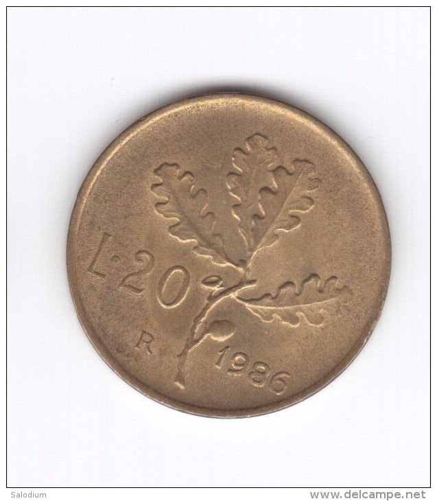 20 Lire 1986 (Id-391) - 20 Lire