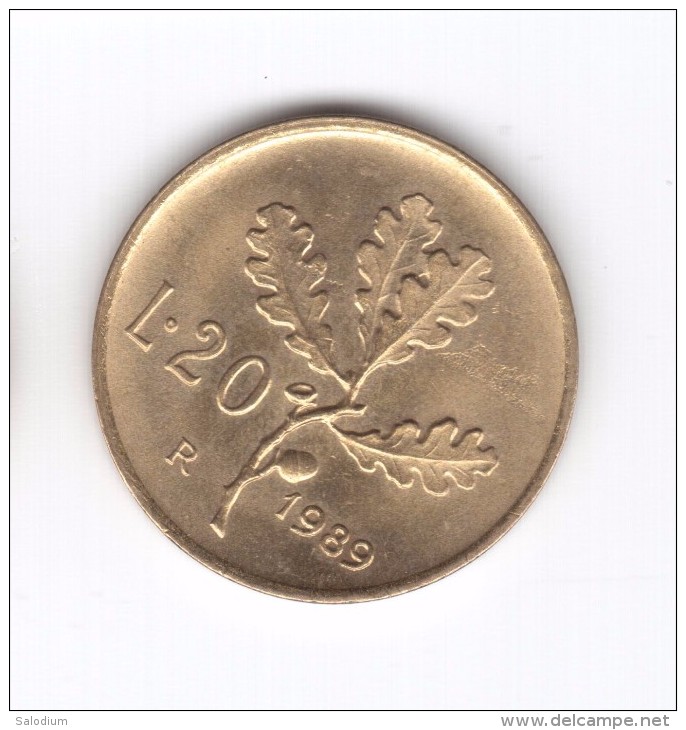 20 Lire 1989 (Id-416) - 20 Lire