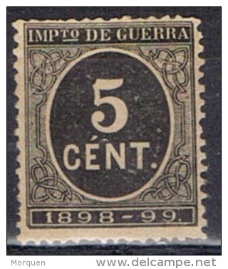 Sello 5 Cts Cifra Impuesto De Guerra 1898,  Num 236 * - Impuestos De Guerra