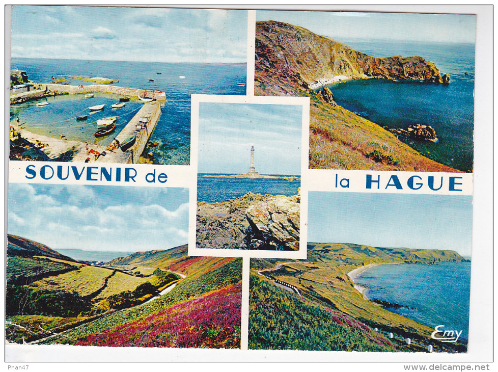 BEAUMONT HAGUE (50-Manche), Port De St Germain Des Vaux, Nez De Jobourg, Phare De Goury, Vauville, Baie D´Ecalgrain 1969 - Beaumont