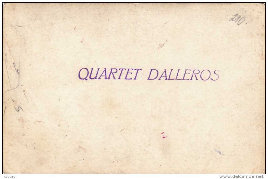 QUARTET DALLEROS - Original Fotokarte Zirkus, Freiluft Vorführung 1930?, Balance-Akt - Zirkus