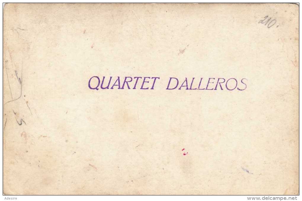 QUARTET DALLEROS - Original Fotokarte Zirkus, Freiluft Vorführung 1930?, Balance-Akt - Cirque