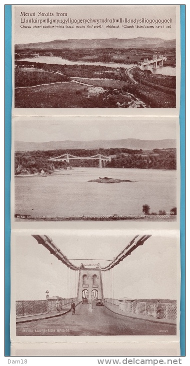 UNITED KINGDOM ANGLESEY LETTER CARD 6 VIEW MENAI BRIDGE VOIR PHOTOS R/V - Anglesey