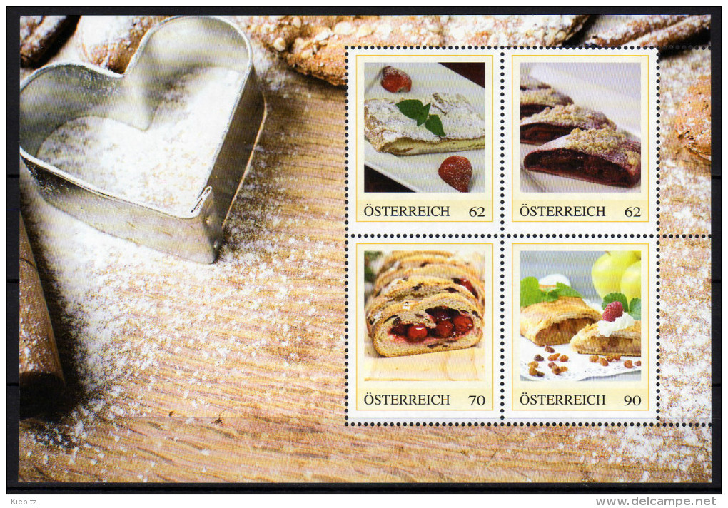 ÖSTERREICH 2014 ** Mehlspeise Strudeln - PM Personalized Stamps MNH - Ernährung