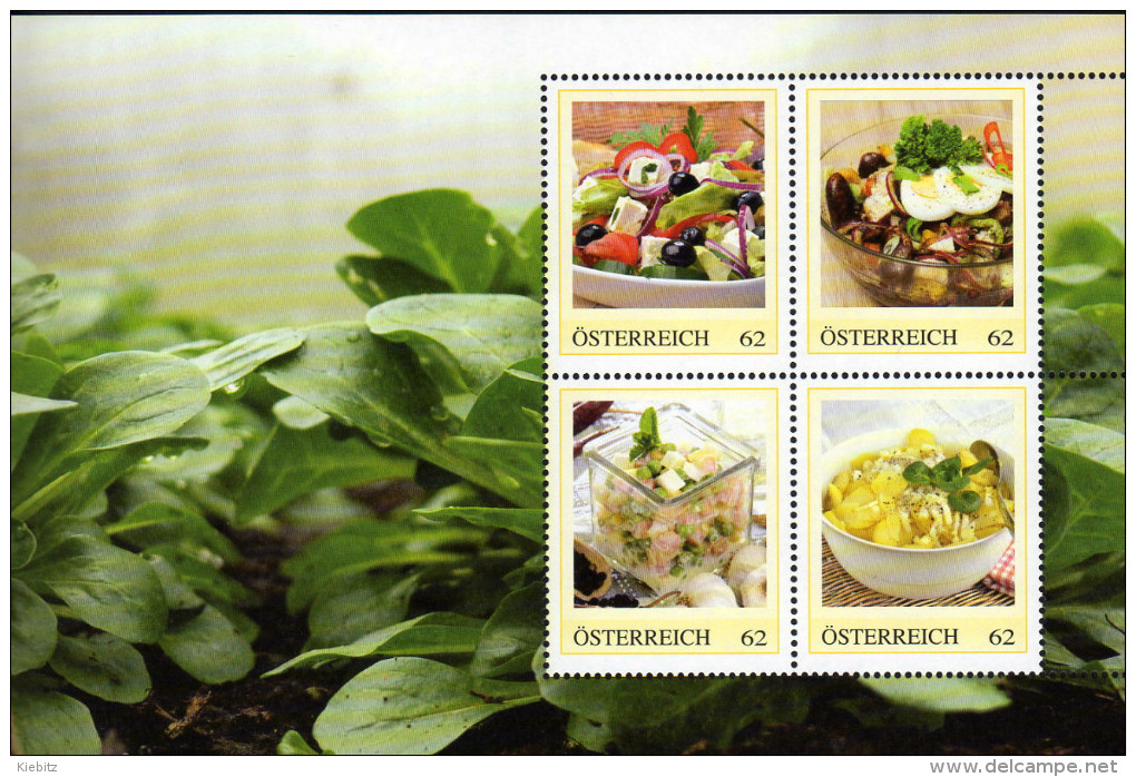 ÖSTERREICH 2014 ** Salat Spezialitäten - PM Personalized Stamps MNH - Ernährung