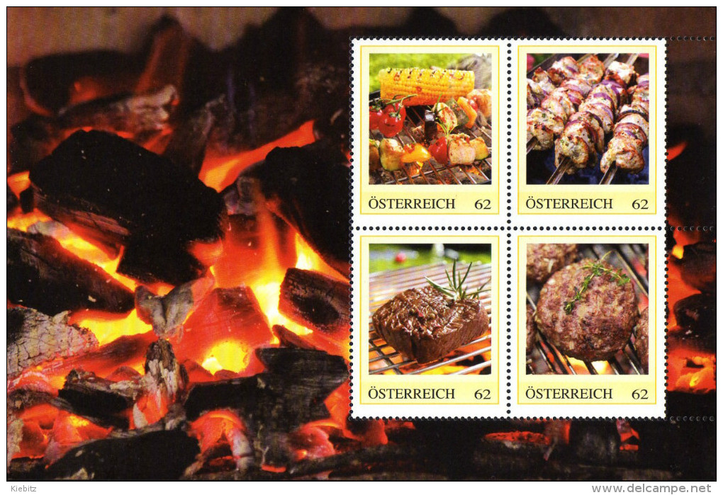 ÖSTERREICH 2014 ** Grillspezialitäten - PM Personalized Stamps MNH - Ernährung