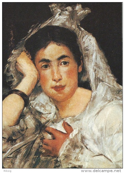 Edouard Manet.  Marguerite De Conflans,1873.  Winterthur, Museum Stiftung Oskar Reinhart.  # 04417 - Peintures & Tableaux