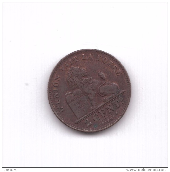 2 Cent. 1912 Belgium  (Id-541) - 2 Centimes