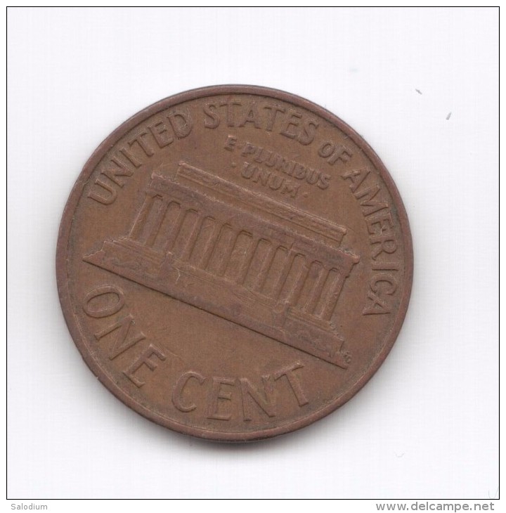 1 Cent 1960 USA (Id-489) - 1959-…: Lincoln, Memorial Reverse