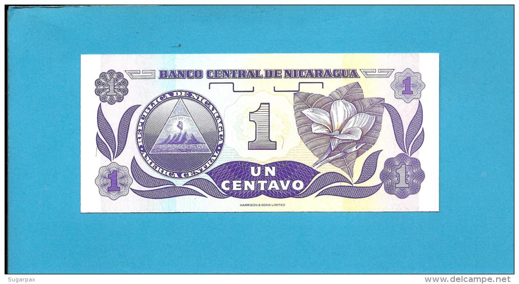 NICARAGUA - 1 Centavo - ND ( 1991 )  - P 167 - UNC. - Serie A/B - 2 Scans - Nicaragua