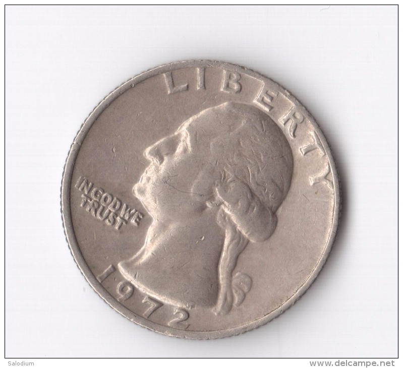 1/4  Quarter Dollar 1972 USA (Id-449) - 1932-1998: Washington