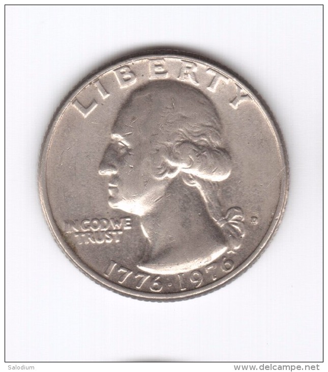 1/4  Quarter Dollar 1976 USA (Id-457) - 1932-1998: Washington