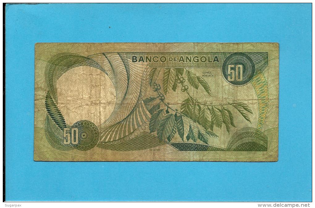 ANGOLA - 50 ESCUDOS - 24.11.1972 - P 100 - MARECHAL CARMONA - PORTUGAL - Angola