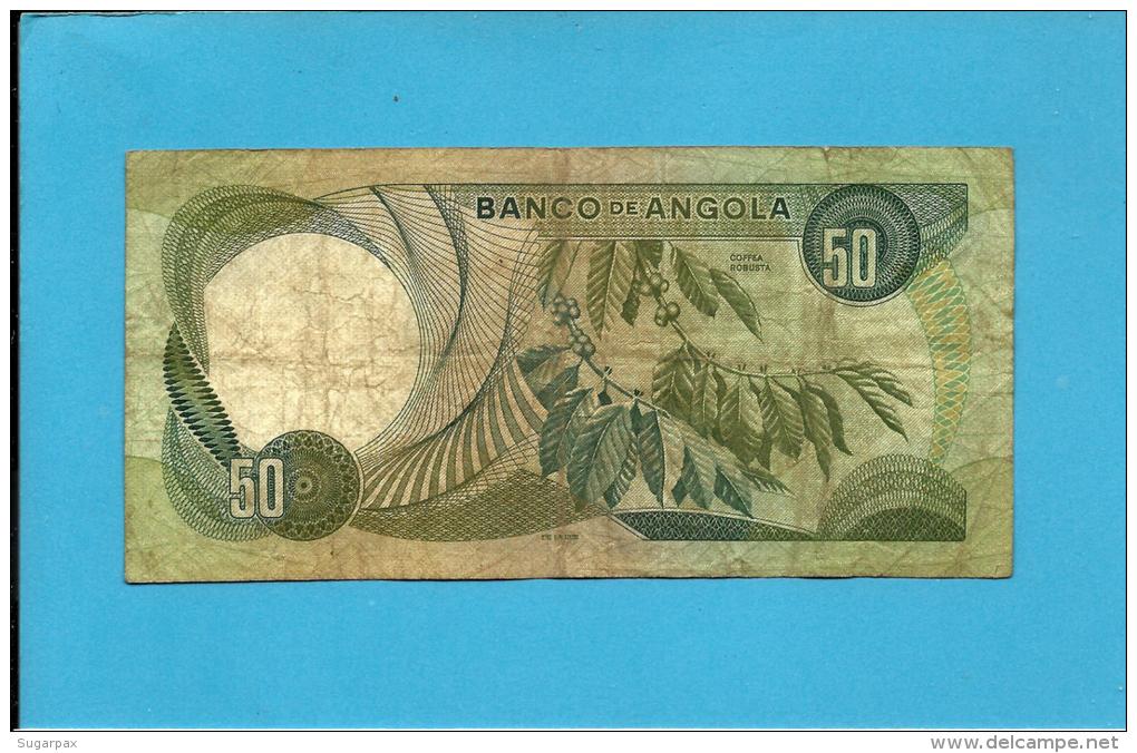 ANGOLA - 50 ESCUDOS - 24.11.1972 - P 100 - MARECHAL CARMONA - PORTUGAL - Angola