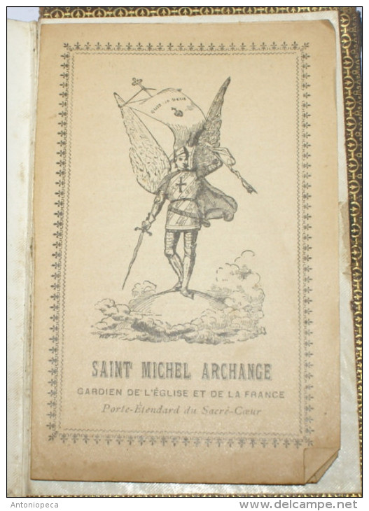 FRANCIA - ANTICO MESSALE DEL 1860, INCISIONI E SANTINI D'EPOCA