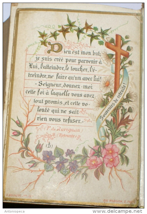 FRANCIA - ANTICO MESSALE DEL 1860, INCISIONI E SANTINI D'EPOCA