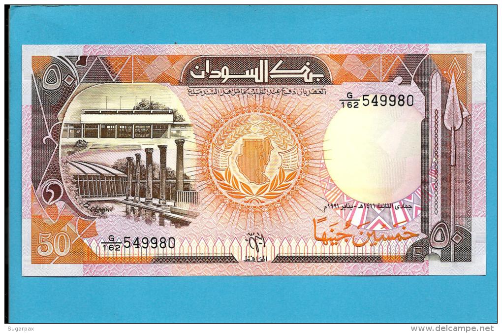 SUDAN - 50  SUDANESE POUNDS - 1991 - P 48 - UNC. - 2 Scans - Soudan