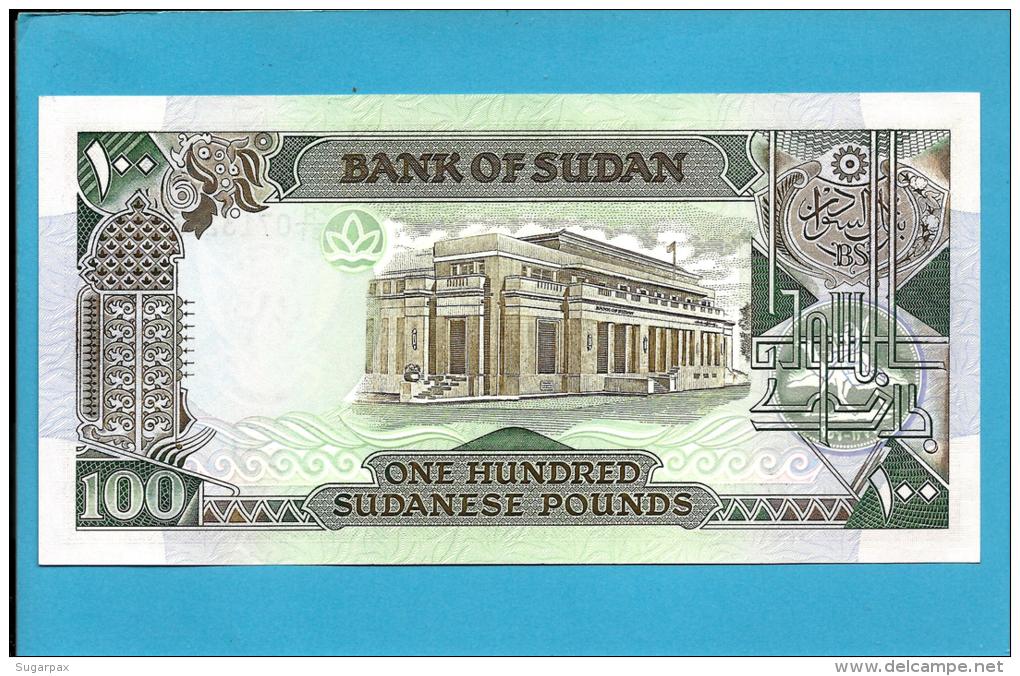 SUDAN - 100  SUDANESE POUNDS - 1989 - P 44.b - UNC. - 2 Scans - Sudan