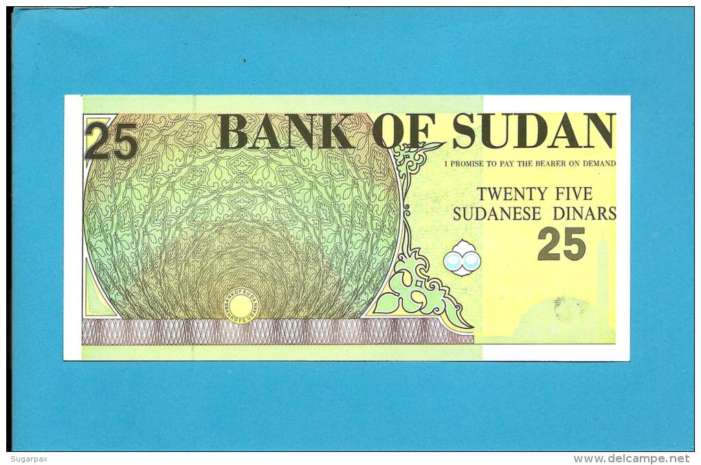 SUDAN - 25 SUDANESE DINARS - 1992 - P 53.b - UNC. - 2 Scans - Sudan