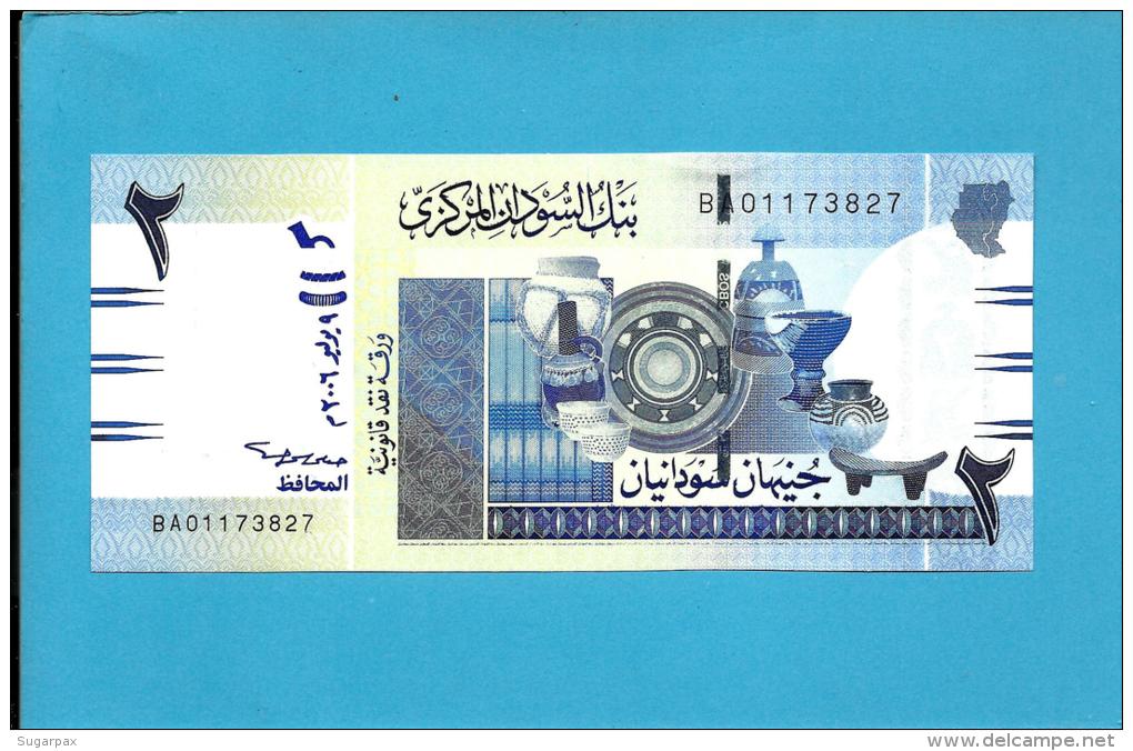 SUDAN - 2  SUDANESE POUNDS - 2006 - P 65 - UNC. - 2 Scans - Sudan