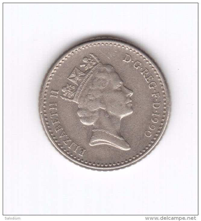 5 New Pence 1990 (Id-521) - 5 Pence & 5 New Pence