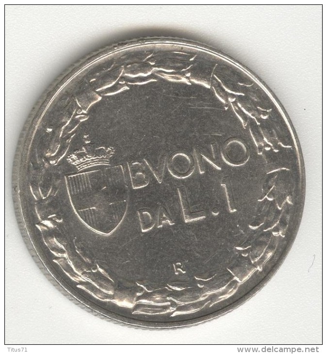 Bon Pour Une 1 Lire / Bueno Da 1 Lira - Italie / Italy - 1922 TTB+ - 1900-1946 : Víctor Emmanuel III & Umberto II