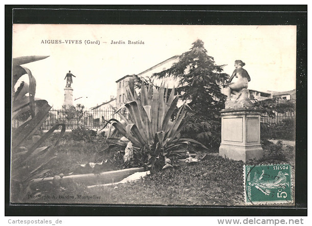 CPA Aigues Vives, Jardin Bastide - Aigues-Vives