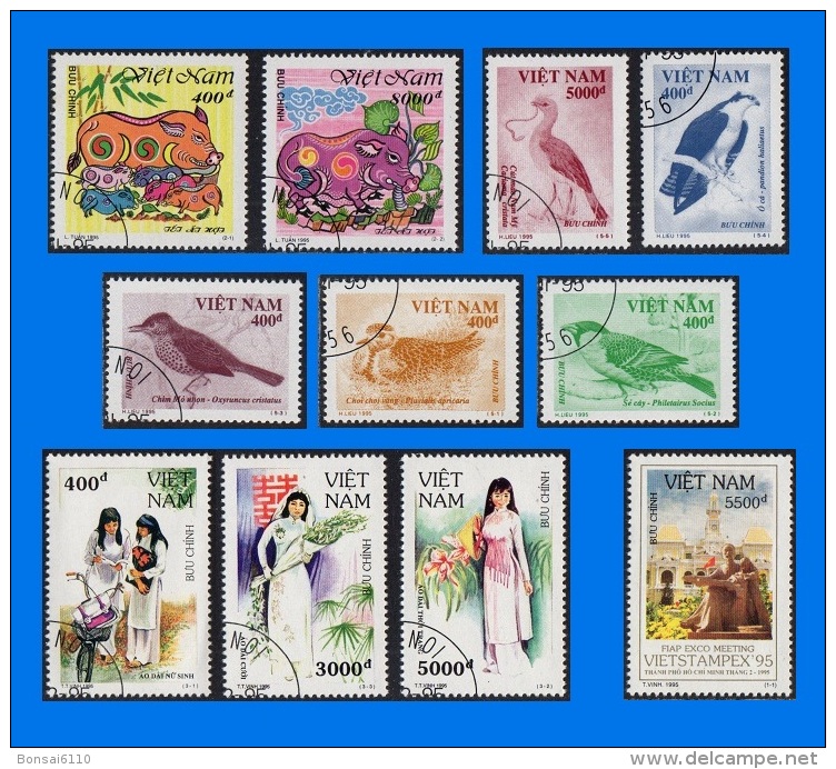 VN 1995-0001, Complete Year Set, CTO/MNH (12 Scans) - Viêt-Nam