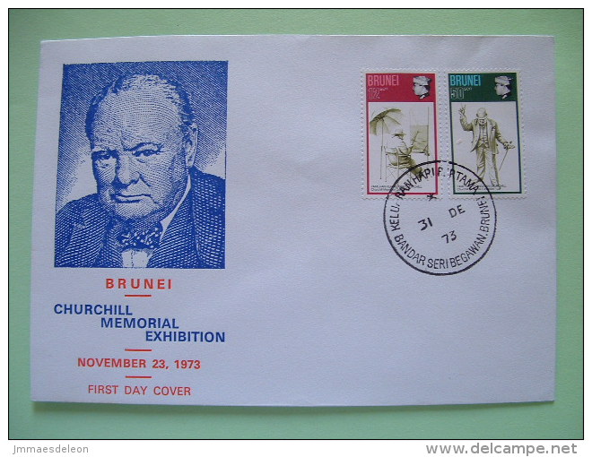 Brunei 1973 Cover - Churchill - Brunei (1984-...)