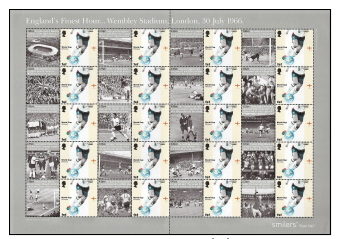 Gr Britain,  Scott 2014 # 2372a,  Issued 2006,  Sheet Of 20,  MNH,  Cat $ 27.00,  WC Soccer - Unused Stamps