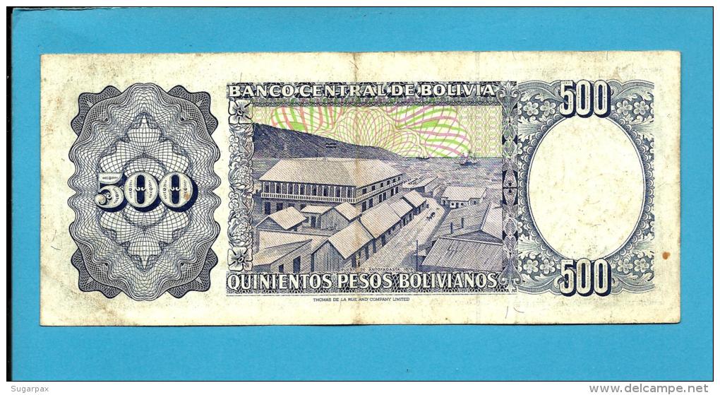 BOLIVIA - 500 Pesos Bolivianos - L. 1981 - P 166 - Serie C - See Sign. -  2 Scans - Bolivia