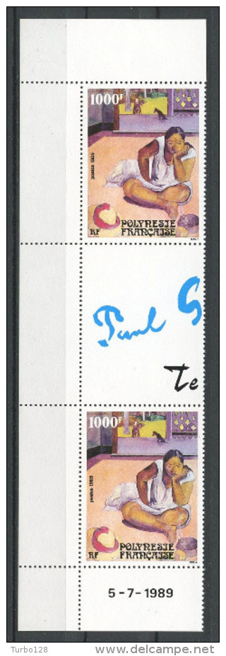 POLYNESIE 1989 N° 346A Neuf = MNH Superbe Non Pliée Cote 74 € Paul Gauguin La Faaturuma Peinture Painting - Neufs