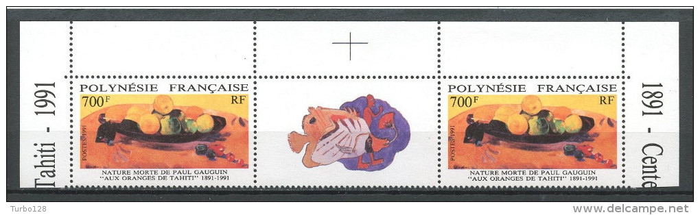 Polynésie 1991 N° 385A Neufs = MNH Bande Non Pliée Superbe Paul Gauguin Nature Fruits Peintures Painting - Neufs