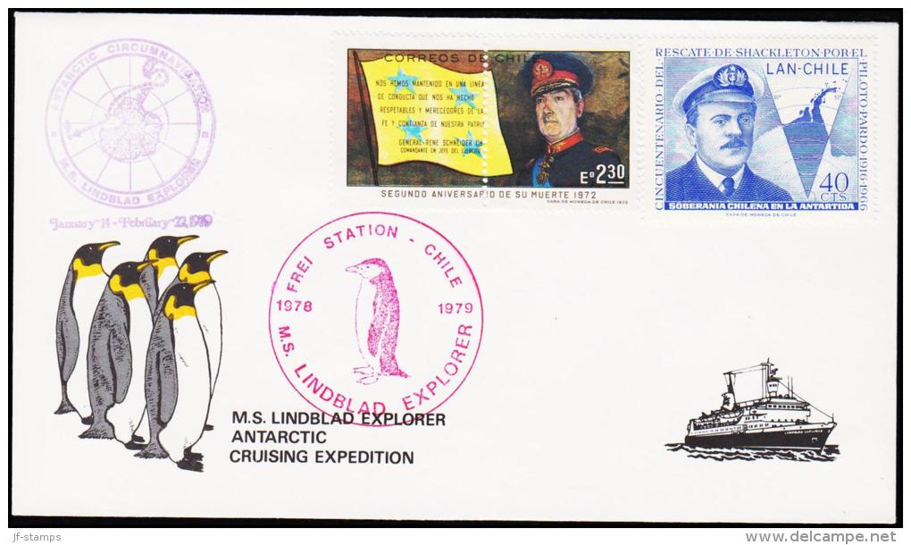 1979. FREI STATION CHILE M.s. LINDBLAD EXPLORER 1978 1979. (Michel: ) - JF175999 - Other & Unclassified